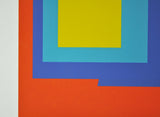 Abstract Geometric Danish Screen Print by Ib Geertsen, Signed