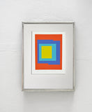 Abstract Geometric Danish Screen Print by Ib Geertsen, Signed