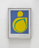 Abstract Geometric Danish Screen Print by Ib Geertsen, Signed