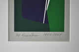 Abstract Geometric Danish Screen Print by Ib Geertsen, Signed