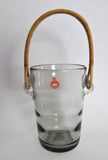 Ice Bucket with Cane Handle Designed by Jacob E. Bang for Holmegaard, 1937
