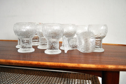 Vintage "Kekkerit" glasses designed by Timo Sarpaneva for Iittala