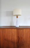 Opaline Glass Table Lamp by Jacob E. Bang, Kastrup Glasværk ca. 1960