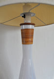 Opaline Glass Table Lamp by Jacob E. Bang, Kastrup Glasværk ca. 1960