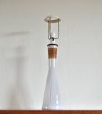 Opaline Glass Table Lamp by Jacob E. Bang, Kastrup Glasværk ca. 1960