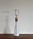 Opaline Glass Table Lamp by Jacob E. Bang, Kastrup Glasværk ca. 1960