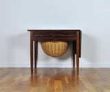 Mid-Century Modern Drop-Leaf Sewing Table by Johs. Andersen, 1960s