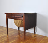 Mid-Century Modern Drop-Leaf Sewing Table by Johs. Andersen, 1960s