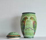 Unique Hand-Thrown and Hand-Glazed Danish Ceramic Vase or Jar