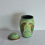 Unique Hand-Thrown and Hand-Glazed Danish Ceramic Vase or Jar
