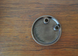 Danish candle holder made of stoneware with a harefur glaze
