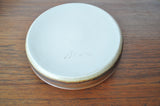 Danish candle holder made of stoneware with a harefur glaze