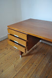  Kai Kristiansen free standing teak desk model EP 401 for Feldballes Møbelfabrik