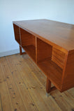  Kai Kristiansen free standing teak desk model EP 401 for Feldballes Møbelfabrik