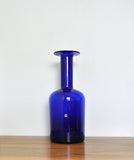 Scandinavian Modern Cobalt Blue Vase by Otto Brauer for Holmegaard Denmark 1960s