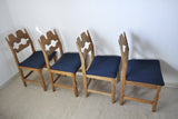 Henning Kjaernulf Razor Blade oak dining chairs
