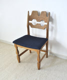 Henning Kjaernulf Razor Blade oak dining chairs