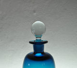 Holmegaard "Klukflasker", Set of 7 Mouth Blown Cluck Bottles or Decanters