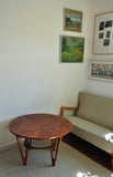 Teak Coffee Table with caned Rack designed by Kurt Østervig