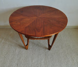 Teak Coffee Table with caned Rack designed by Kurt Østervig