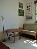 Teak Coffee Table with caned Rack designed by Kurt Østervig