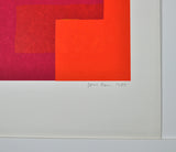 Danish Abstract Screen Print, Signed