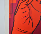 Danish Abstract Screen Print, Signed