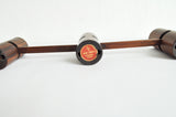Danish Modern Folding Candleholder in Wood and Aluminium, 1960s