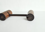 Danish Modern Folding Candleholder in Wood and Aluminium, 1960s