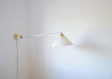 Rare Le Klint wall lamp designed by Hvidt & Mølgaard in 1963