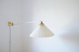 Rare Le Klint wall lamp designed by Hvidt & Mølgaard in 1963