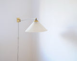 Rare Le Klint wall lamp designed by Hvidt & Mølgaard in 1963