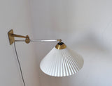 Rare Le Klint wall lamp designed by Hvidt & Mølgaard in 1963