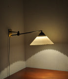 Rare Le Klint wall lamp designed by Hvidt & Mølgaard in 1963