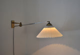 Rare Le Klint wall lamp designed by Hvidt & Mølgaard in 1963