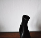 Swedish black glazed ceramic vases by Lillemor Mannerheim, set of 2