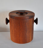Danish Modern Teak Ice Bucket by Lüthje Wood