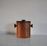 Danish Modern Teak Ice Bucket by Lüthje Wood
