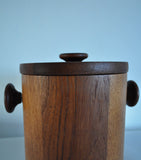 Danish Modern Teak Ice Bucket by Lüthje Wood