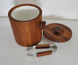Danish Modern Teak Ice Bucket by Lüthje Wood