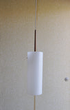 Large pendant lamp made of rosewood and acrylate by Uno & Östen Kristiansson for Luxus