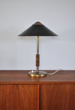 Elegant Danish Brass Table Lamp from Lyfa Designed by Bent Karlby