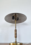 Elegant Danish Brass Table Lamp from Lyfa Designed by Bent Karlby