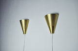 Scandinavian Modern Brass Wall Sconces by IKEA, 1980s