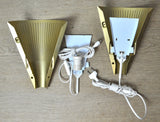 Scandinavian Modern Brass Wall Sconces by IKEA, 1980s