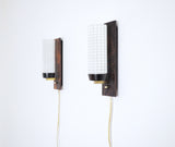 Danish Modern Rosewood and Glass Wall Sconce from Lyfa