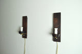 Danish Modern Rosewood and Glass Wall Sconce from Lyfa