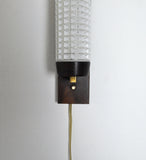 Danish Modern Rosewood and Glass Wall Sconce from Lyfa