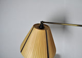 Danish Swing Arm Brass Wall Lamp, 1950s