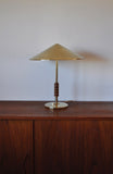 Elegant danish brass table lamp from Lyfa designed by Bent Karlby